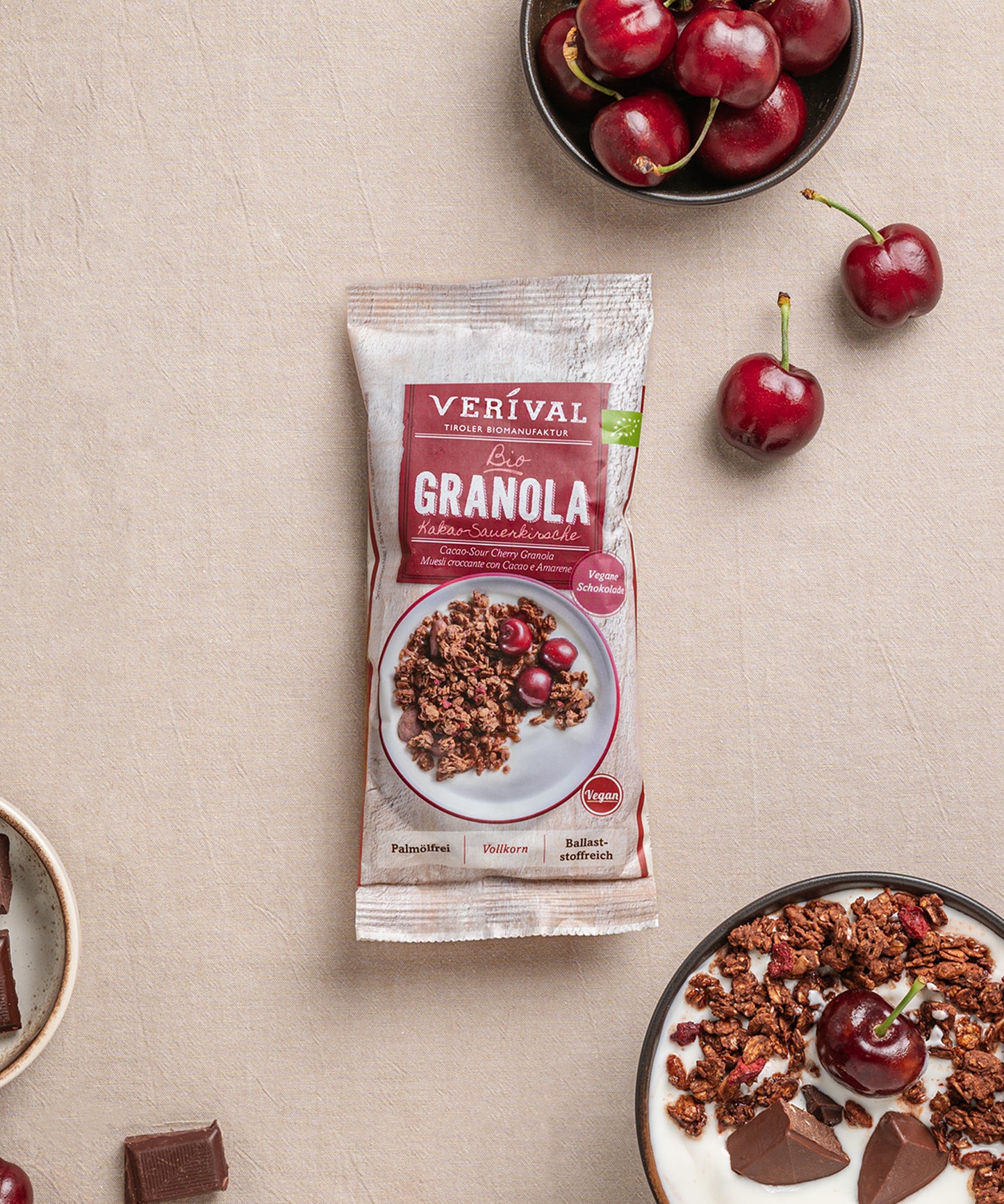 40297 - Kakao-Sauerkirsche Granola, 45g