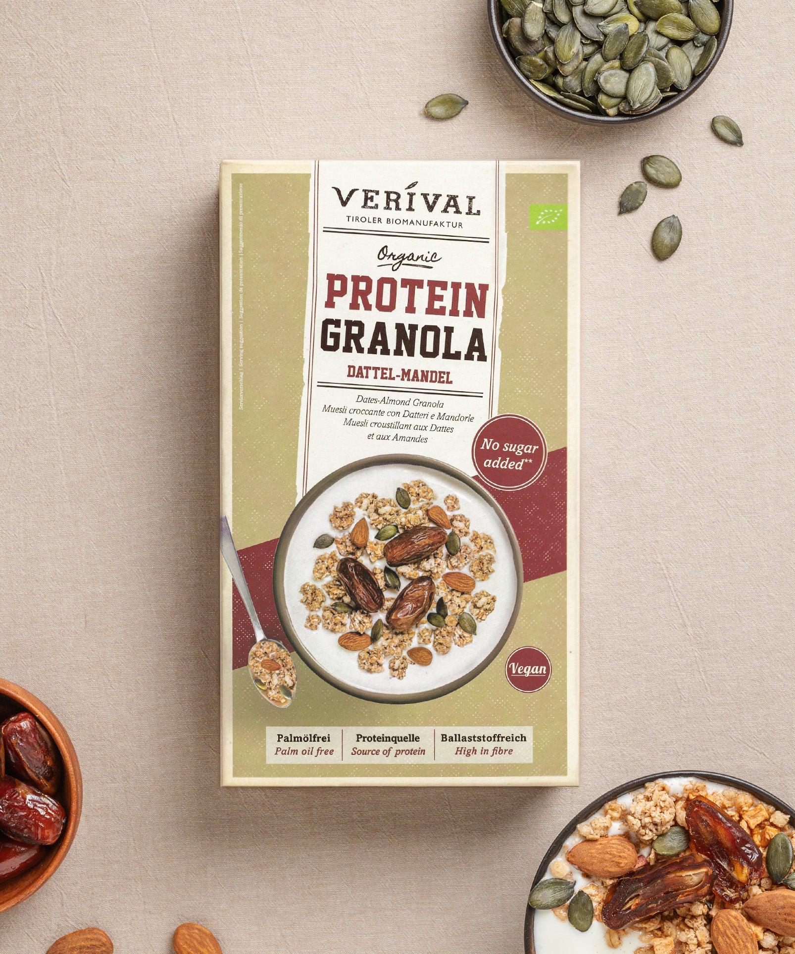 40341 - Protein Granola Dattel-Mandel, 325g